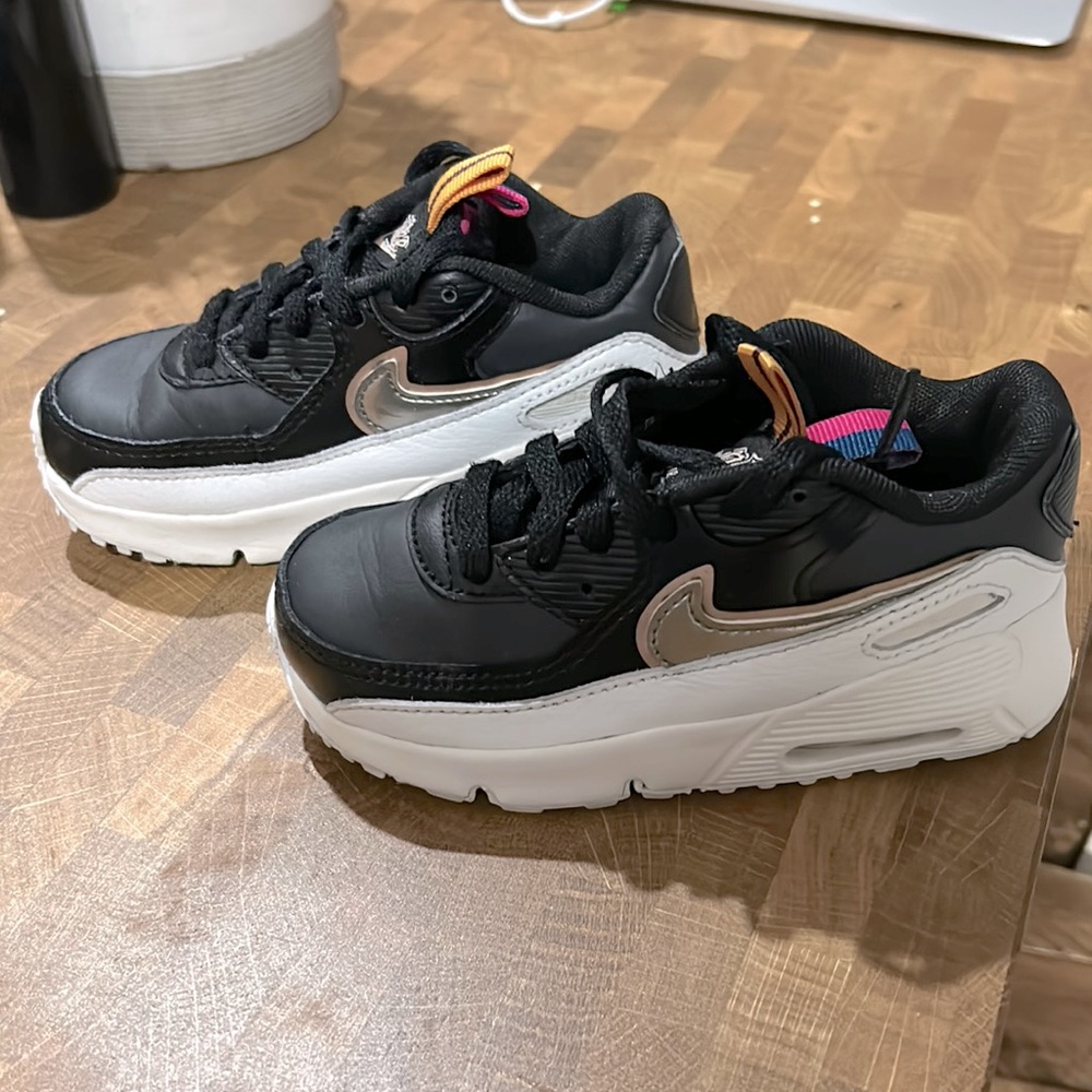 Nike Airmax black white pink 9c toddler